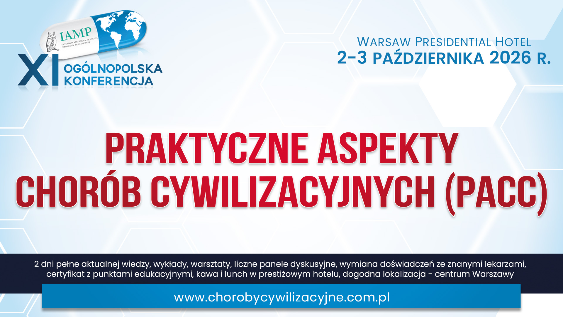 PACC 2026 – najnowsze praktyczne aspekty diagnostyki, leczenia i profilaktyki chorób cywilizacyjnych